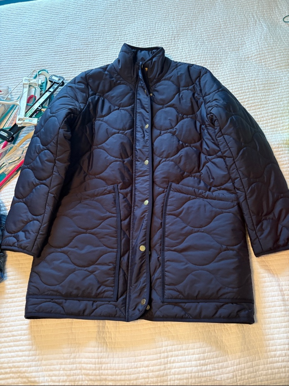 J. Crew Navy Puffer Jacket